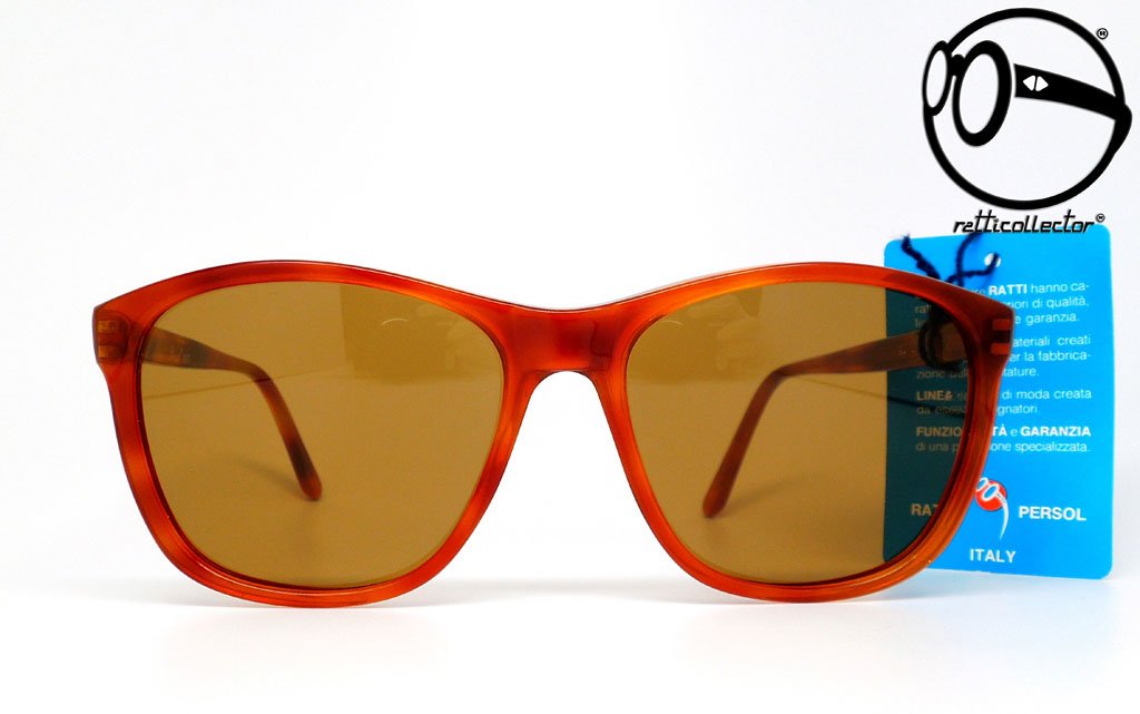 VINTAGE SUNGLASSES PERSOL RATTI 09141 96 BRW 70s ORIGINAL AND