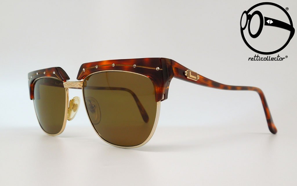 Lancel Paris Vintage 80’s Cateye Sunglasses Tortoise Brown Black Rhinestones Lancel Sunglasses - Etsy main image 4