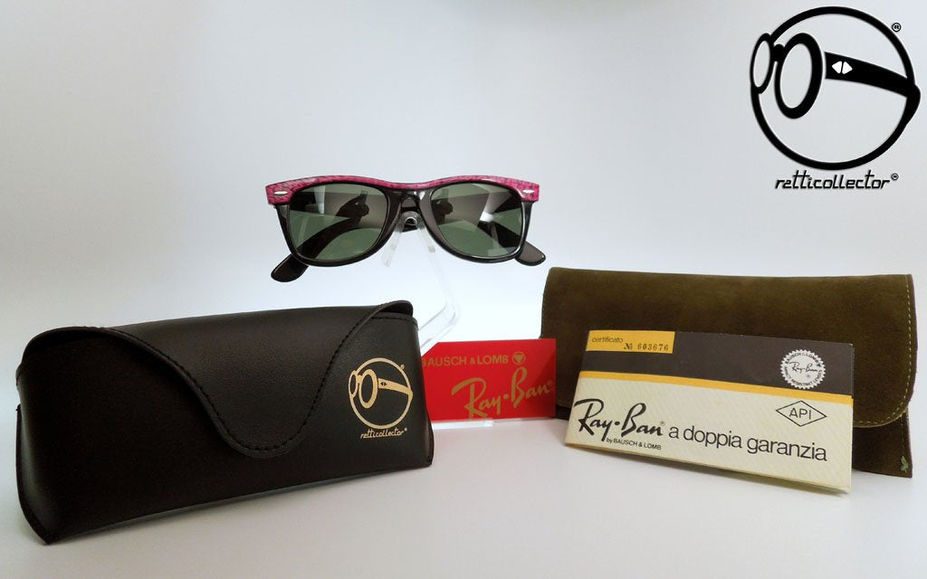 VINTAGE SUNGLASSES RAY BAN B&L WAYFARER STREET NEAT W0523 G-15