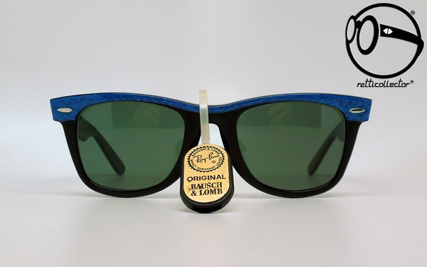 ray ban b l wayfarer street neat l1723 g 15 elettric blue ebony 80s Vintage sunglasses no retro frames glasses