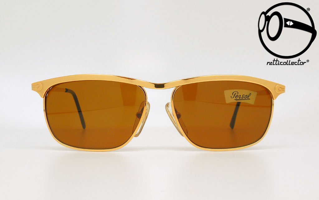 VINTAGE SUNGLASSES PERSOL RATTI SAND AIC 80s - ORIGINAL AND UNWORN