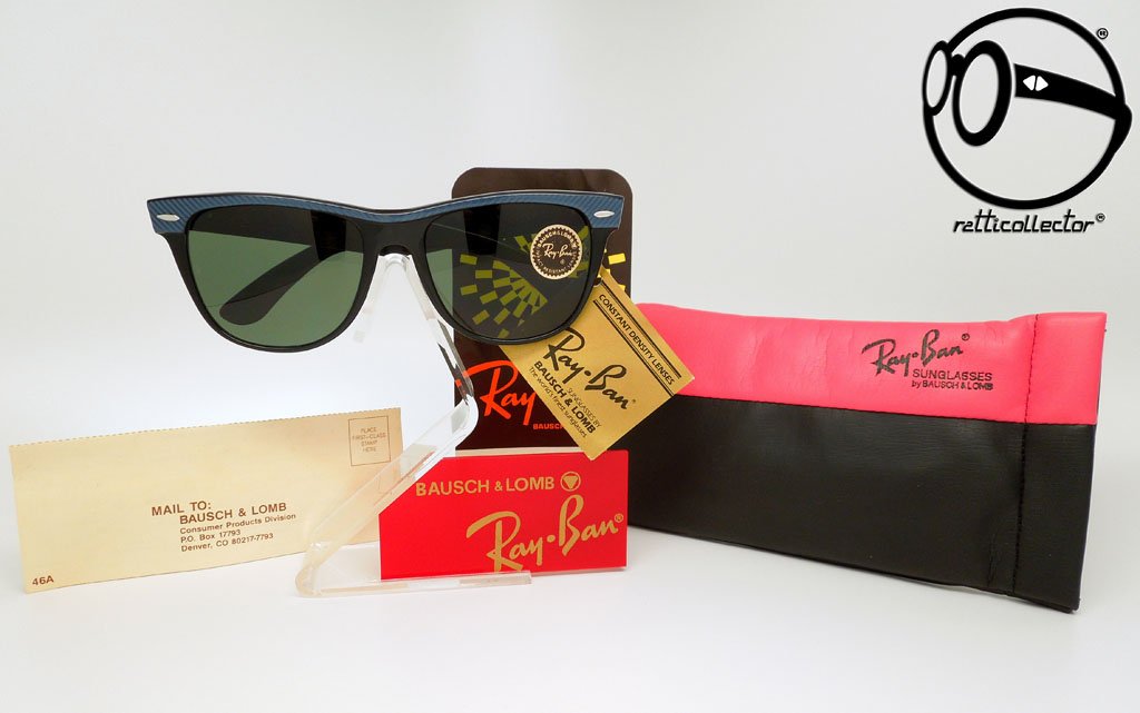 RAY BAN B L WAYFARER II STREET NEAT W0493 G 15 SLATE BLUE EBONY
