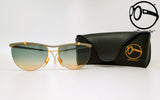 carlo bavaresco by mystere titanio 13 two tone 80s Occhiali vintage da sole per uomo e donna