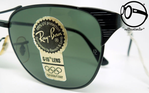 ray ban b l signet black w0387 g 15 80s Lunettes de soleil vintage pour homme et femme