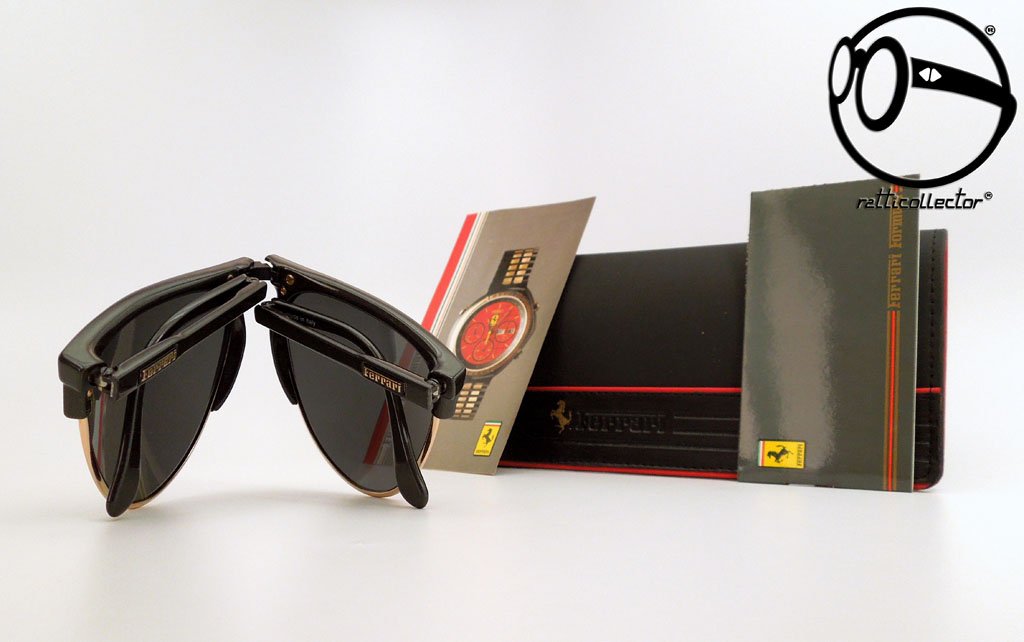 VINTAGE SUNGLASSES FERRARI FORMULA F27 S COL. 801 CARBONIO FOLDING