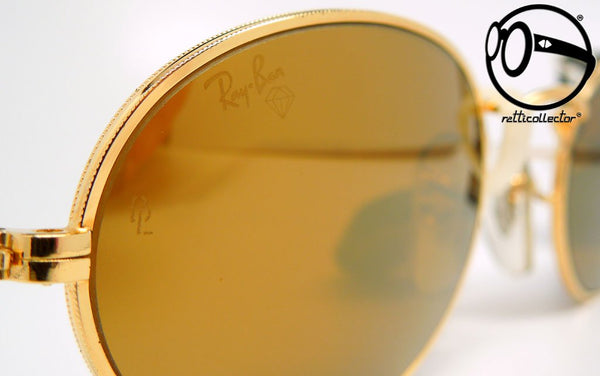 ray ban b l classic collection style 1 w1909 wxas diamond 24kt 90s Lunettes de soleil vintage pour homme et femme