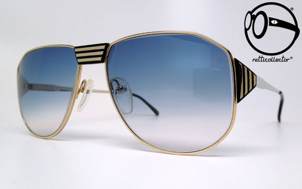 essence 494 gold black 59 70s Vintage eyewear design: sonnenbrille für Damen und Herren