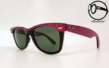 ray ban b l wayfarer street neat w0523 g 15 raspberry ebony 80s Vintage eyewear design: sonnenbrille für Damen und Herren