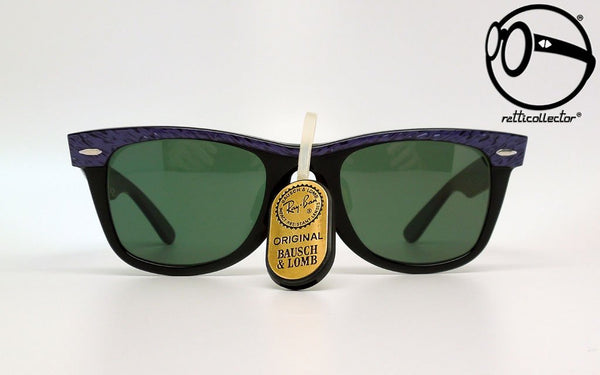 ray ban b l wayfarer street neat w0525 g 15 purple ebony 80s Vintage sunglasses no retro frames glasses