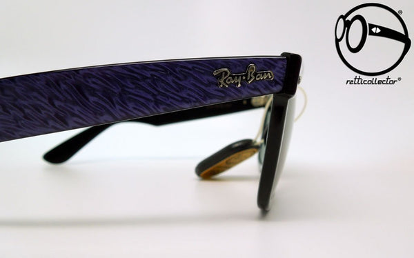 ray ban b l wayfarer street neat w0525 g 15 purple ebony 80s Lunettes de soleil vintage pour homme et femme