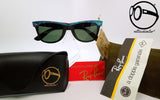 ray ban b l wayfarer mosaic w1086 g 15 blue ebony 80s Occhiali vintage da sole per uomo e donna