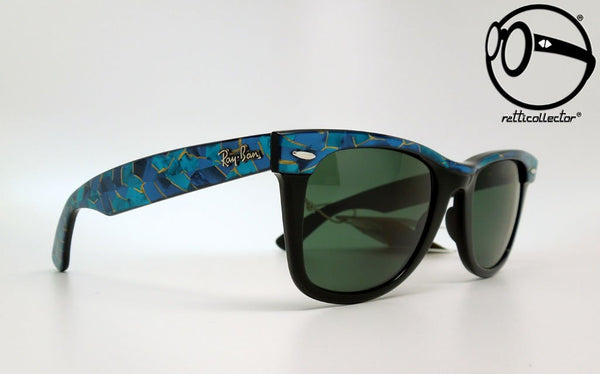 ray ban b l wayfarer mosaic w1086 g 15 blue ebony 80s Vintage очки, винтажные солнцезащитные стиль