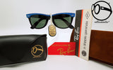 ray ban b l wayfarer street neat l1723 g 15 elettric blue ebony 80s Occhiali vintage da sole per uomo e donna