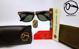 ray ban b l wayfarer street neat g 15 pink ebony 80s Occhiali vintage da sole per uomo e donna