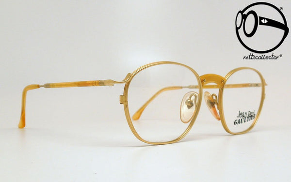 jean paul gaultier 55 1271 21 1d 2 gold plated 90s Vintage brille: neu, nie benutzt