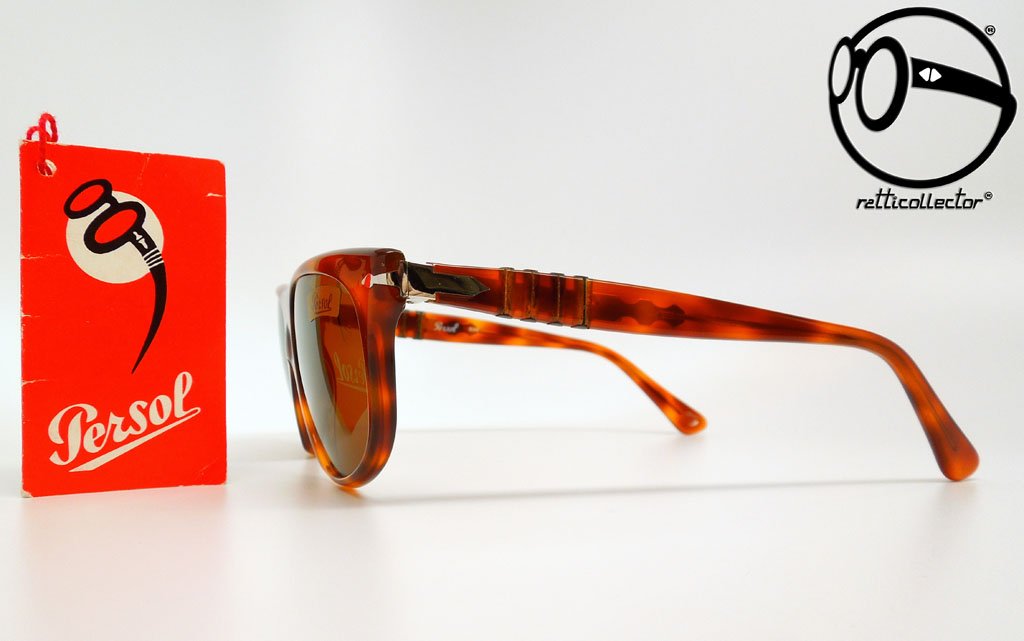 PERSOL PO3193S 110056 Red Grid / Light Blue 55mm Sunglasses