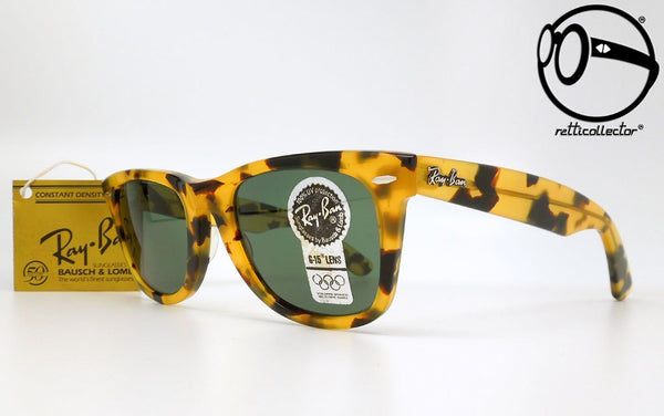 ray ban b l wayfarer limited yellow tortoise w0893 g 15 80s Vintage eyewear design: sonnenbrille für Da