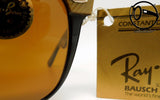 ray ban b l wayfarer ii street neat w0495 b 15 gold ebony pv 80s Original vintage frame for man and wom