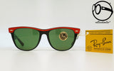 ray ban b l wayfarer ii street neat w0492 g 15 copped red ebony 80s Vintage sunglasses no retro frames