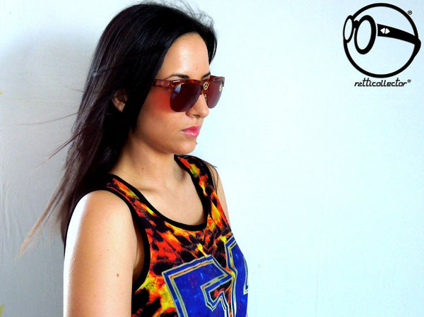 moschino by persol ratti mp503 41 80s Vintage cermin mata hitam untuk lelaki dan wanita