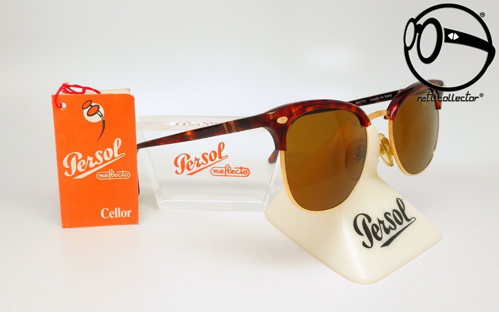 VINTAGE SUNGLASSES PERSOL RATTI CELLOR 2 24 80s ORIGINAL AND